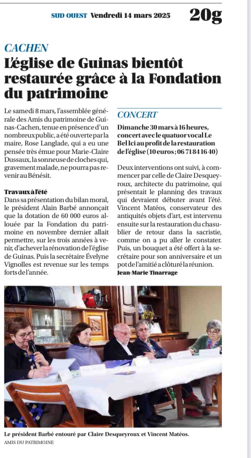 Article Sud-Ouest