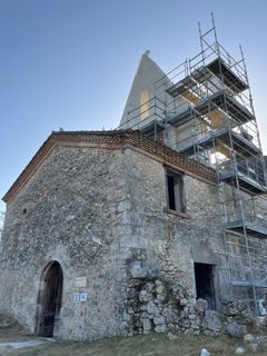 Église de Guinas - Chantier en cours au 24 juin 2026