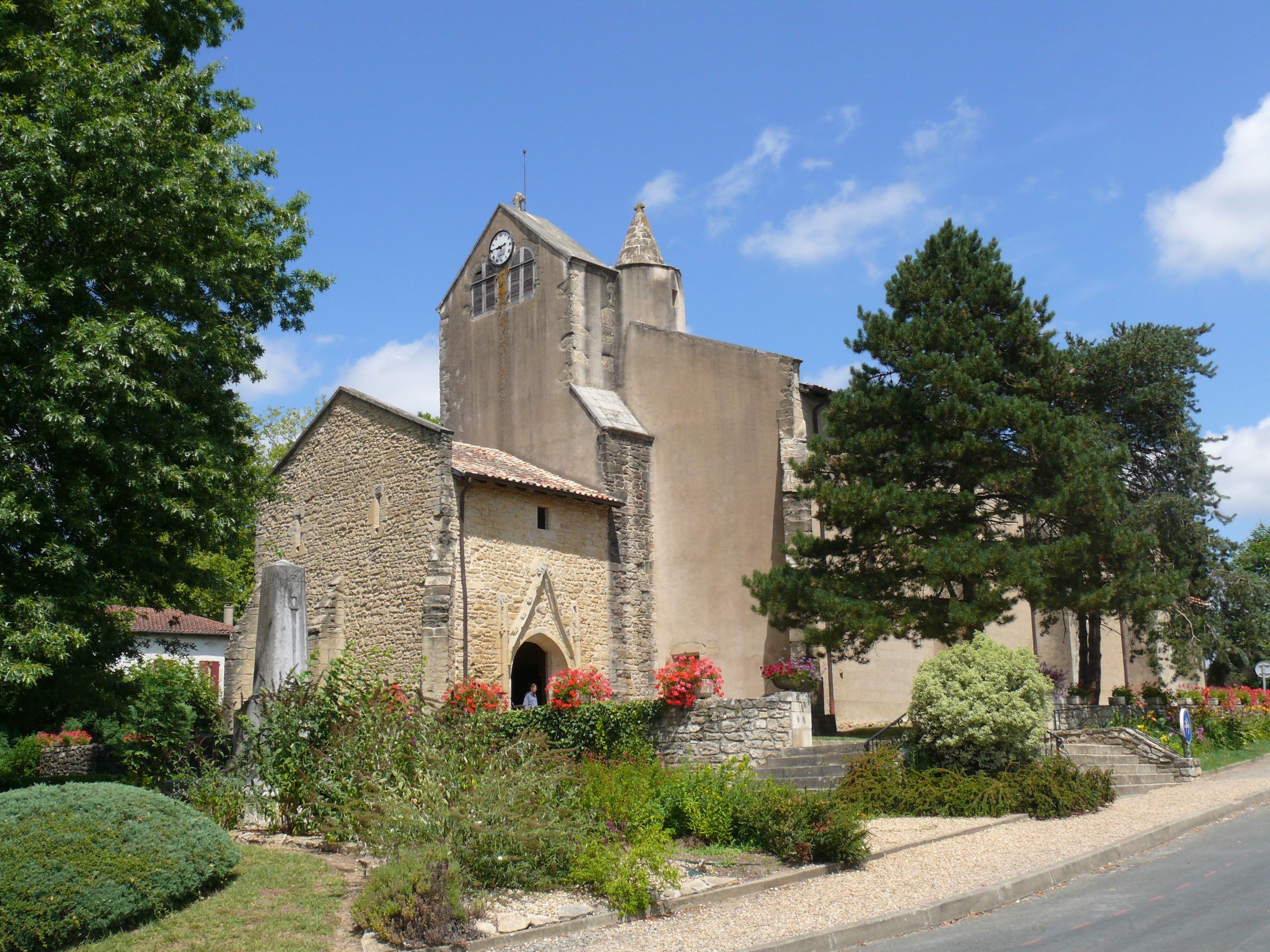 Église de Guinas - Chantier en cours au 24 juin 2026